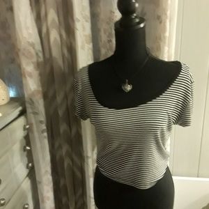 ❤Striped Black And White Tee❤